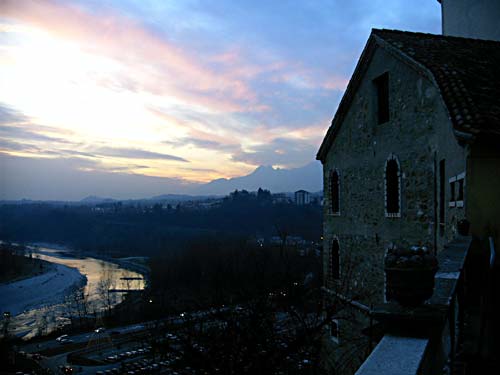 Il fiume Piave visto dal piazzale del Duomo