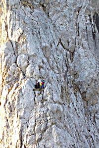 Alpinisti sull'Agner